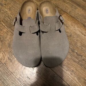 Birkenstock Boston Suede Clogs